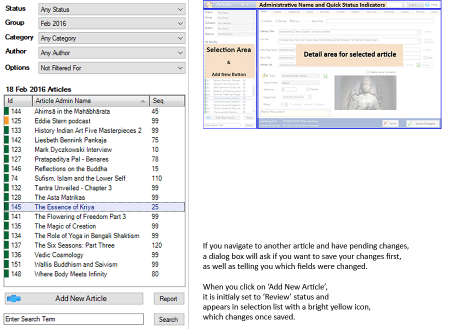 OmniChannel Article Management Preview tab